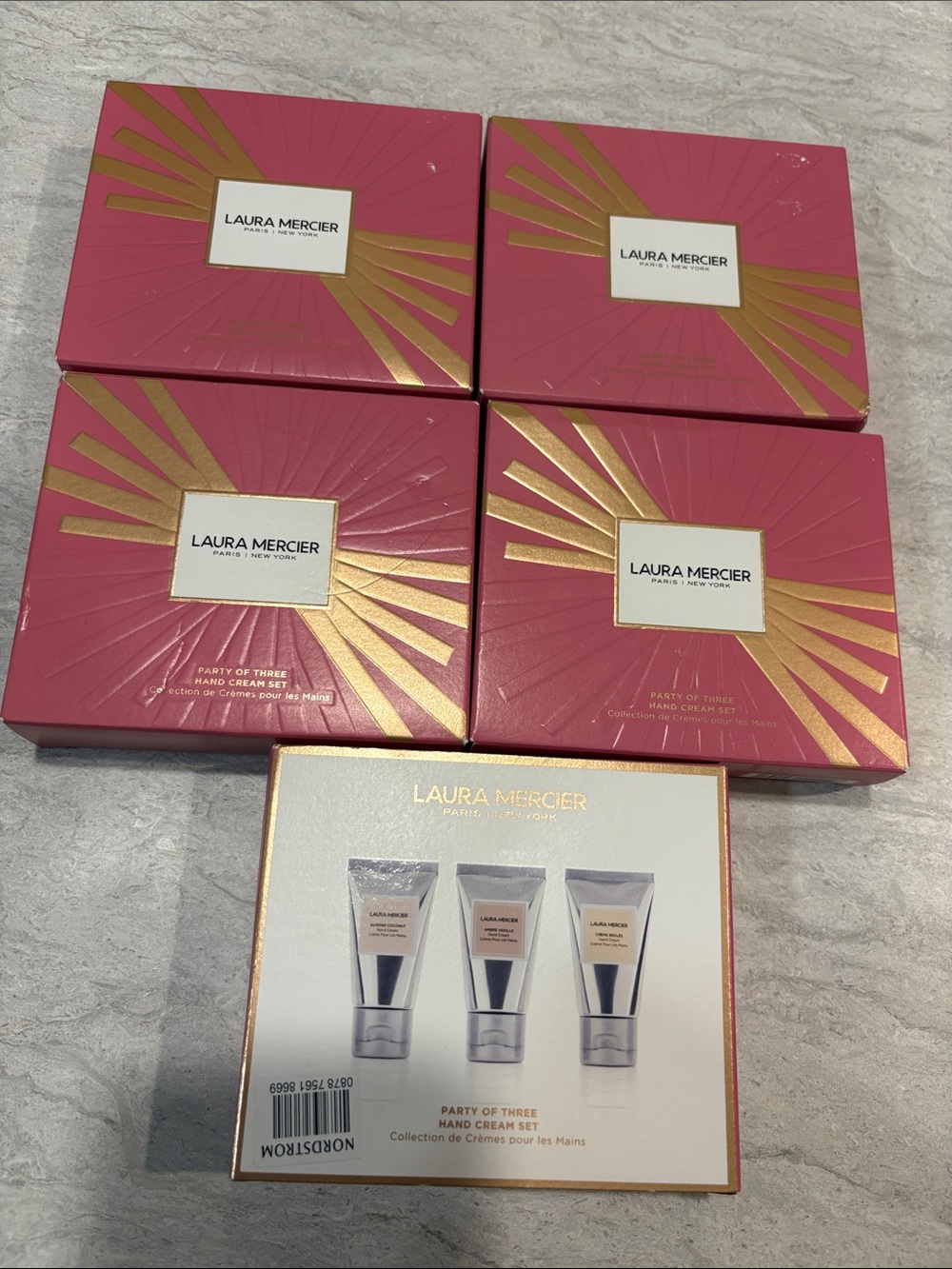 Laura Mercier Hand Cream Gift Sets - Pink & Gold Boxes